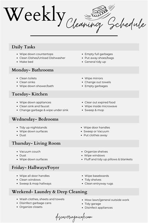 A Weekly Cleaning Schedule Youll Actually Stick To In 2024 Cleaning Schedule Weekly