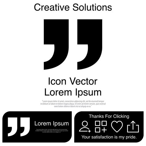 Quotation Icon Vector EPS 10 6749270 Vector Art at Vecteezy