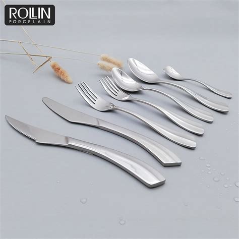 Brilliant Silver Stainless Steel Cutlery Wedding Restaurant