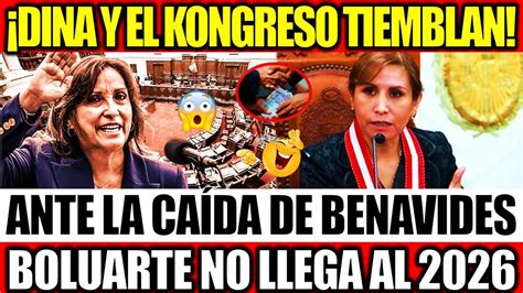 DINA BOLUARTE Y EL KONGRESO EMPIEZAN A TEMBLAR ANTE LA CAÍDA DE LA