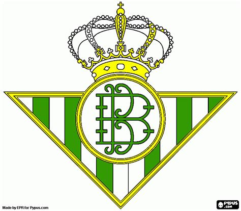 Escudo Betis Para Colorear