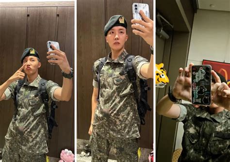 J Hope De Bts Comparte Nuevas Fotos En El Servicio Militar Para Army