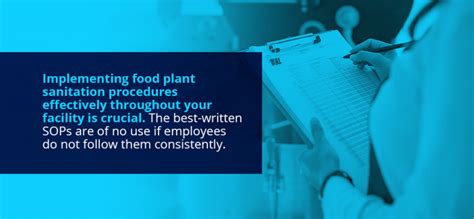 Sanitation Standard Operating Procedures In Food Processing