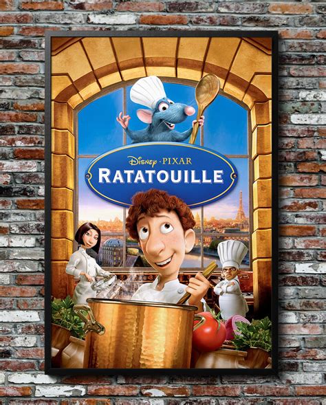 Disney Pixar Ratatouille 2007 Movie Poster 24x36 Borderless Glossy