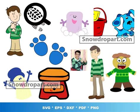 25 Blues Clues Svg Bundle, Blues Clues Svg, Blues Clues Clipart