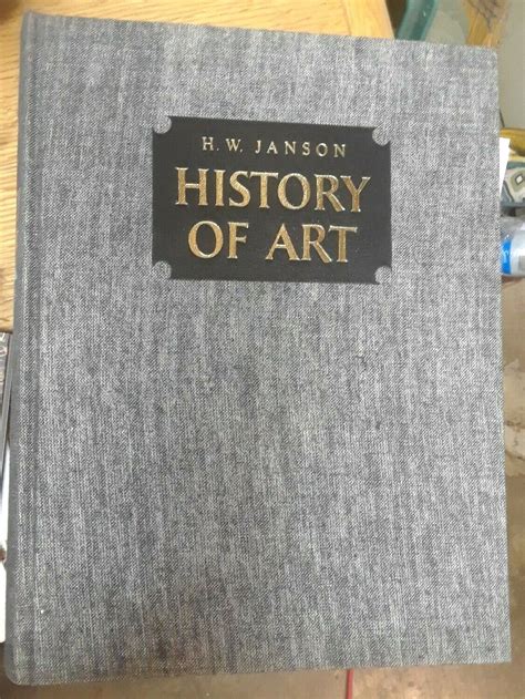 History Of Art By Hw Janson Ebay