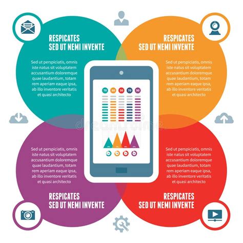 Concepto De Infographic Esquema Del Negocio Plantilla Moderna