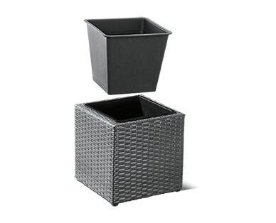 Gardenline Rattan Cubed Planter Aldi Usa Specials Archive