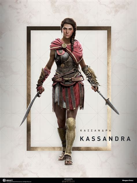 Artstation Assassins Creed Odyssey Portrait Kassandra Margaux Doury Assassins Creed Game