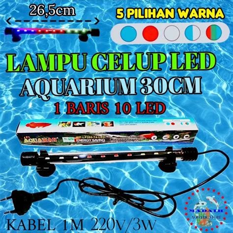 Jual Lampu Aquarium Lampu Led Celup Akuarium 30 Cm LED AQUARIUM