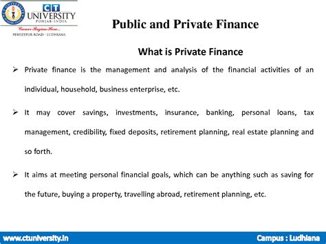 Solution Public Private Finance Definition And Difference Studypool