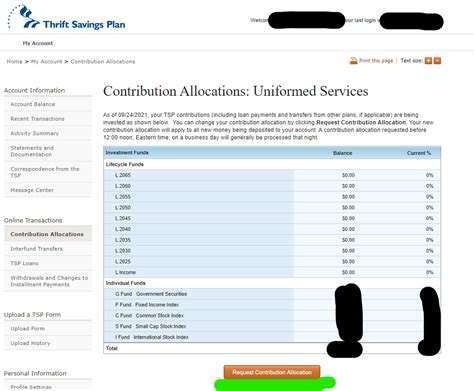 Federal Thrift Savings Plan Login