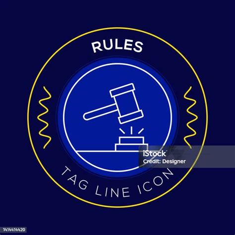 rules circle badge modern logo vector icon design  style stock