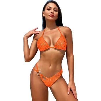New Triangle Bikini Sexy Split Swimsuit Buy Custom Rendered Color