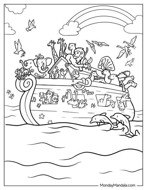 20 Noah's Ark Coloring Pages (Free PDF Printables)