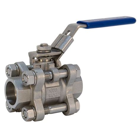 K S R Ll Three Piece Stainless Steel Ball Valve Full Port