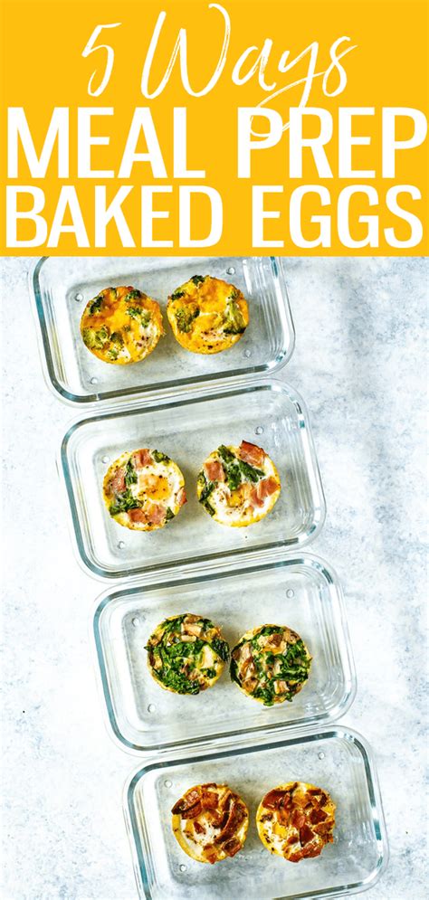 Baked Eggs 5 Ways Meal Prep Breakfast The Girl On Bloor