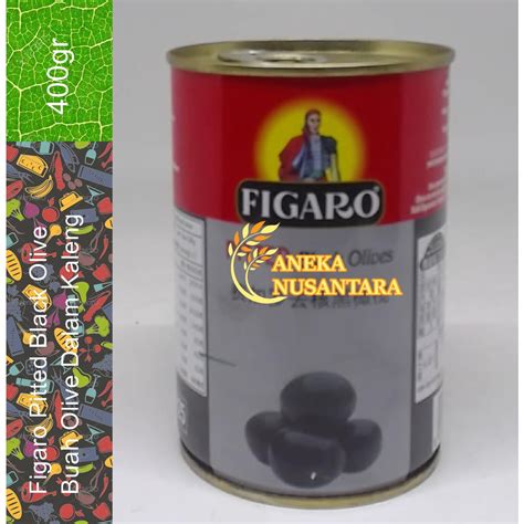 Jual Figaro Pitted Black Olives Buah Olive Dalam Kaleng Gr Shopee