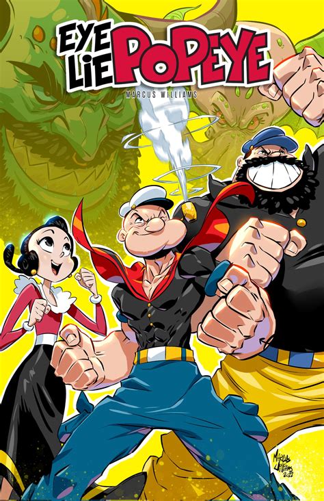 Popeye Bluto And Olive Oyl Popeye The Sailor Drawn By Marcus