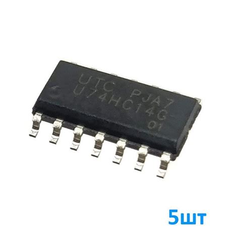 74HC14D, (К561ТЛ2), Микросхема, 6 инвертирующих триггеров Шмитта ...