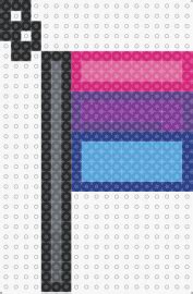 Gay Pride Flag Pony Bead Pattern Kandi Pad Kandi Patterns Fuse Bead Patterns Pony Bead