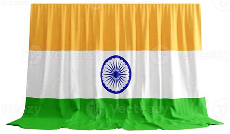 Hindi Flag Curtain in 3D Rendering Celebrating India's Rich Culture ...