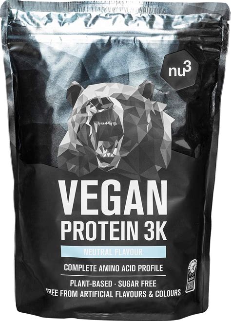 Nu3 Vegan Protein 3k Shake 1kg Neutrales Protein Pulver Vegan Mit