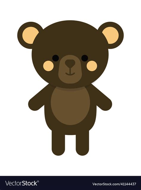 Brown teddy bear Royalty Free Vector Image - VectorStock