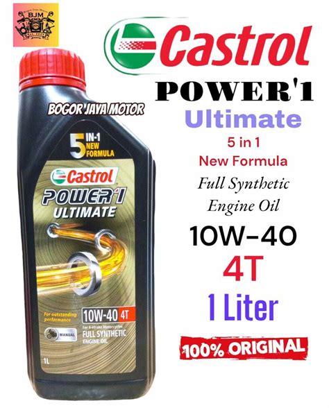 OLI MESIN CASTROL POWER1 ULTIMATE 4T 1 LITER 10W 40 OLI CASTROL MURAH