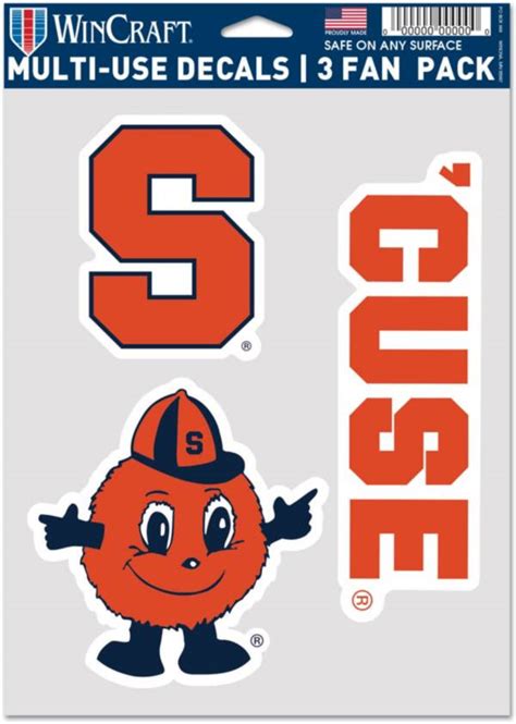 Wincraft Syracuse Orange 3 Pack Fan Decal Dicks Sporting Goods