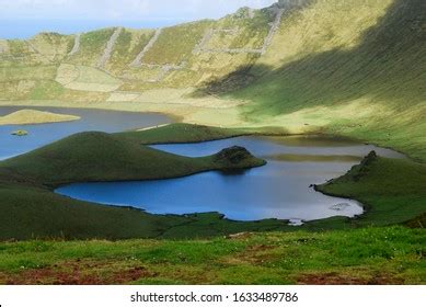 Photograph Inactive Volcano Island Corvo Azores Stock Photo 1633489786 ...