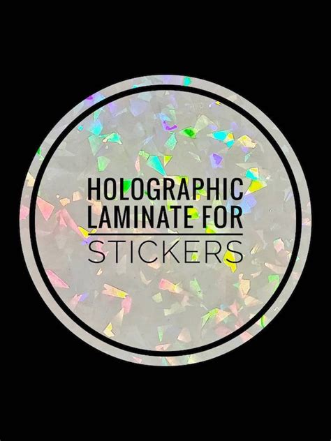 Sheets Cracked Glass Holographic Vinyl Sticker Laminate Etsy