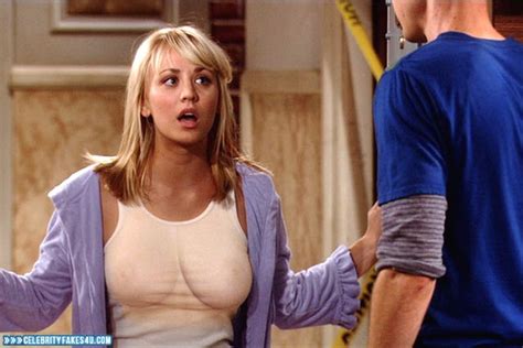 Kaley Cuoco See Thru Big Boobs Naked Fake Celebrity Fakes U The