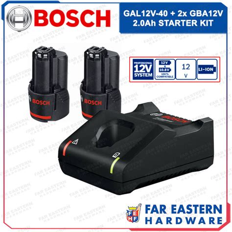 Bosch Battery Charger Starter Kit Gal V X Gba V Ah