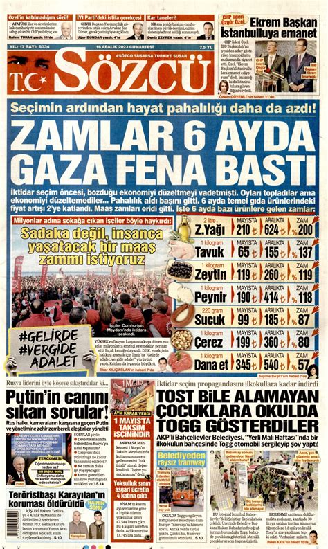 S Zc Gazetesi S Zc Man Et Oku Haberler Aral K