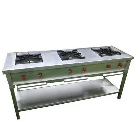 Stainless Steel Modern Commercial 3 Burner Bhatti At Rs 15000 In New Delhi