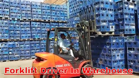 Forklift Driver In Warehouse Warehouse Forklift Operator