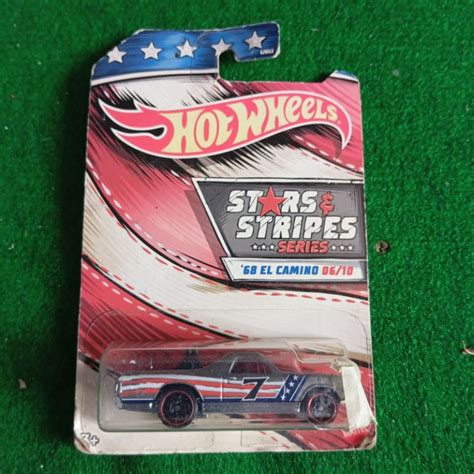 Jual Hot Wheels Hotwheels 68 El Camino Edisi Seri Series Stars And Stripes 1968 American
