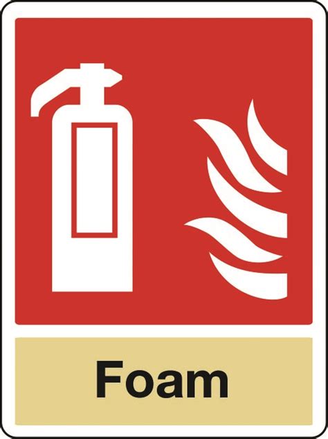 Foam Fire Extinguisher Sign