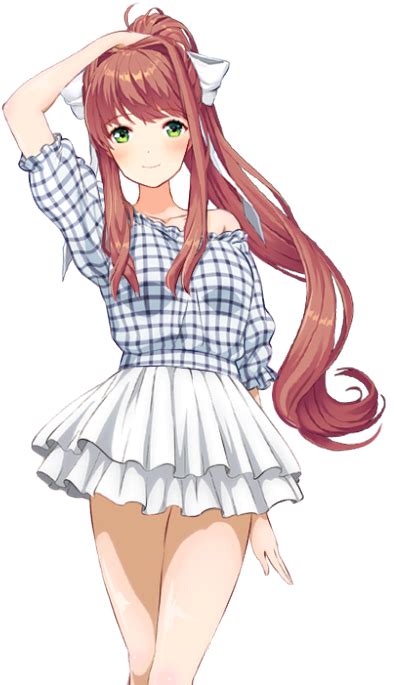 Monika Doki Doki Literature Club Png Transparent Png Free Png