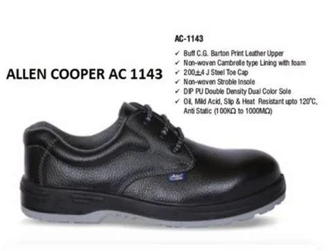 Leather Allen Cooper Ac Safety Shoe Steel Toe At Rs In New Delhi