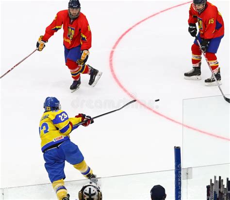 Campeonato Mundial 2018 Do H Quei Em Gelo U18 De IIHF Div 1B Imagem