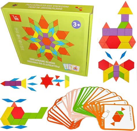 Drewniane Klocki Uk Adanka Puzzle Montessori Element W Ape Trade