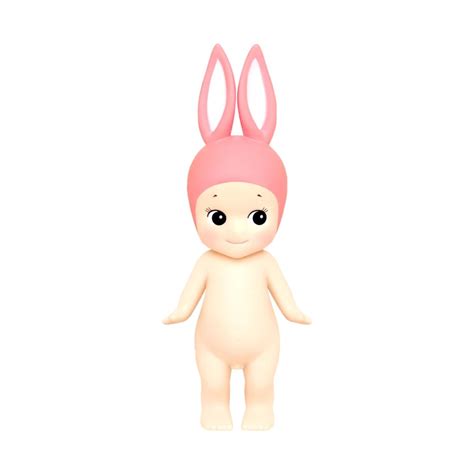 Cute Sonny Angel Doll With Pink Hair And Bunny Ears