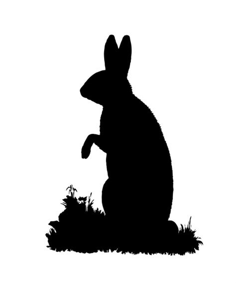 Standing Bunny Silhouette