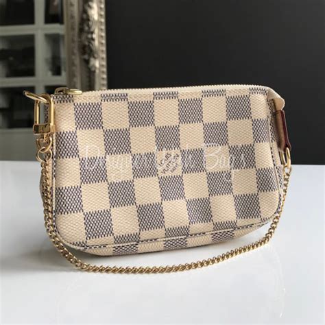 Lv Damier Azur Mini Pochette Bag Semashow