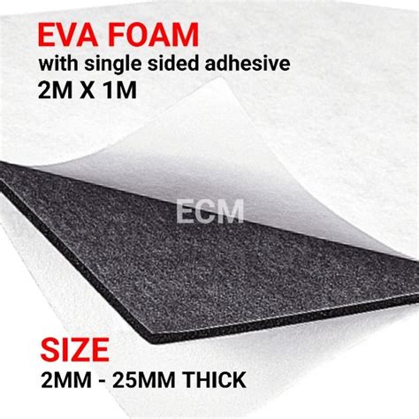 M X M Mm Mm Thk Single Sided Adhesive Self Adhesive Eva Foam