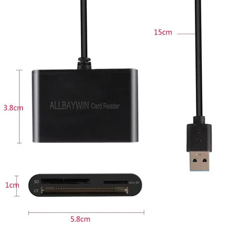 USB 3,0 SD кард-ридер USB кард-ридер писатель компактный флэш-карта ...