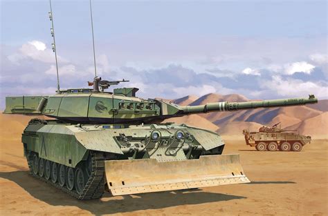 Can Leopard 1 C2 MEXAS W Dozerblade Military Vehicles Aircraft