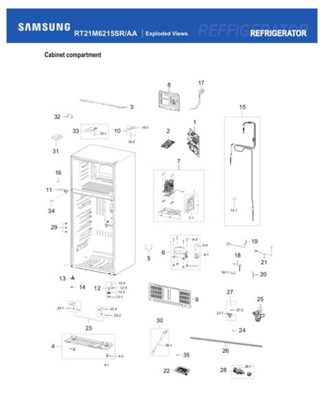 Samsung Rt M Sr Aa Refrigerator Partswarehouse